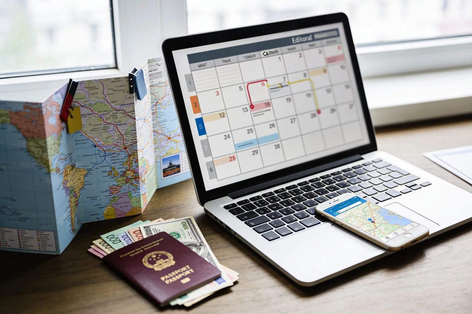 Flujos de trabajo de programación de contenido para blogs de viajes económicos